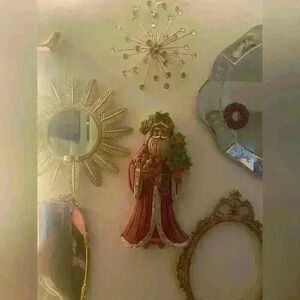 Vintage Wooden Father Christmas